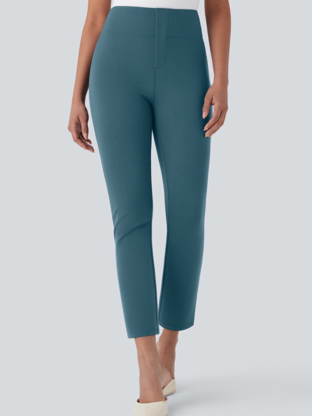 EUC Halara Flex High Waisted Pocket Tapered Cropped Work Pants